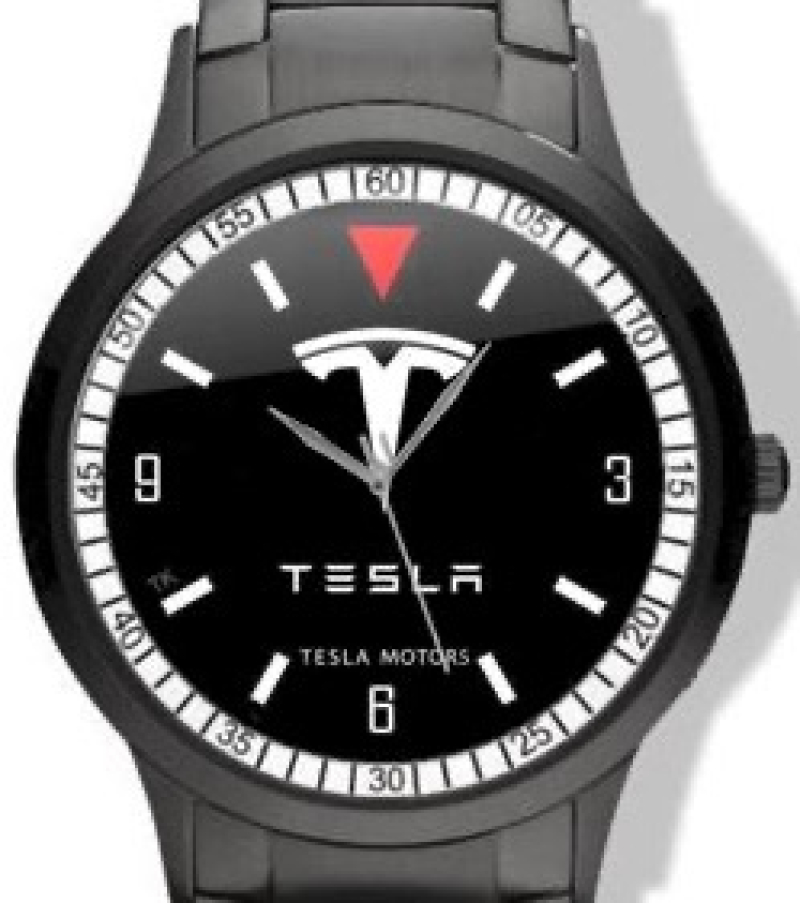 Automobiliahorloge Tesla.