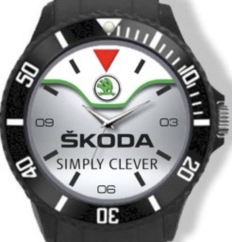 Automobiliahorloge Skoda